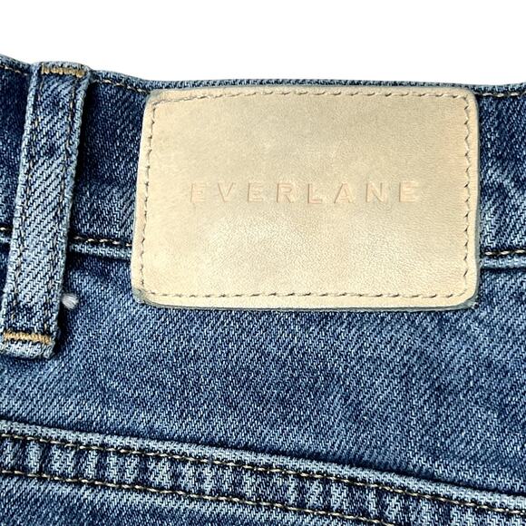 Everlane The Way High Distressed Denim High-Rise Straight Leg Jeans 24 R - Picture 14 of 16